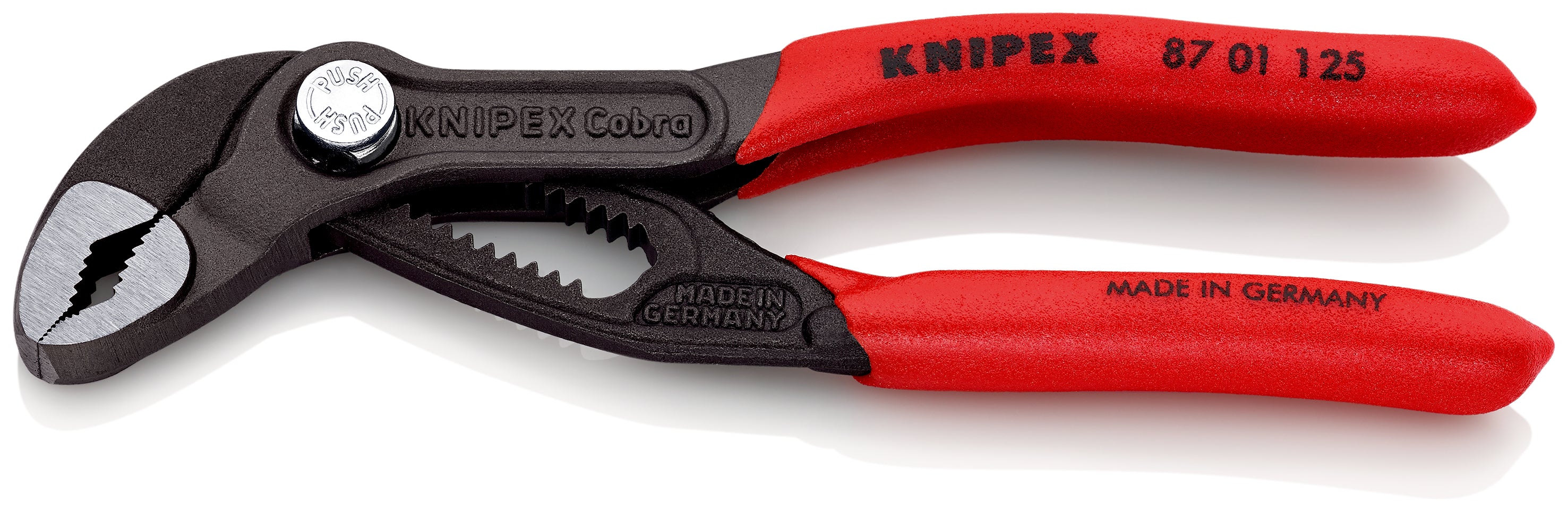 KNIPEX 87 01 125 SB Cobra© Pinza de extensión Hightech recubiertos de plástico antideslizante acabado pavonado 125 mm