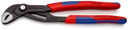 KNIPEX 87 02 250 SB Cobra© Pinza de extensión Hightech Con fundas esbeltas en dos componentes acabado pavonado 250 mm