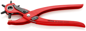 KNIPEX 90 70 220 SB Pinzas perforadoras giratorias recubierto de pintura pulverizada, roja 220 mm