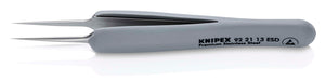 KNIPEX 92 21 13 ESD Pinzas de Precisión con mangos de goma ESD de 112 mm 