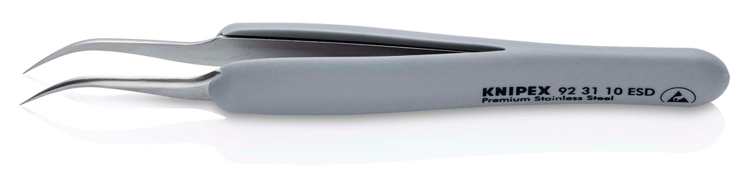 KNIPEX 92 31 10 ESD Pinzas de Precisión con mangos de goma ESD de 122 mm 