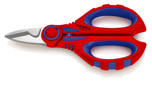 KNIPEX 95 05 10 SB Tijeras para electricista con crimpadora 160 mm