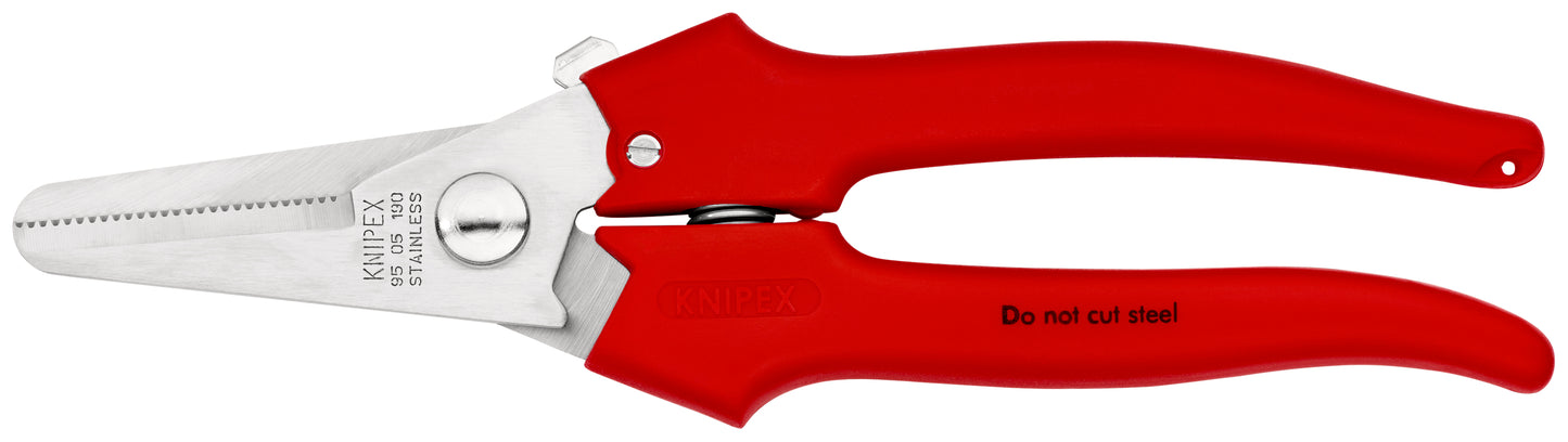 KNIPEX 95 05 190 Pinzas cortantes universales Con revestimiento de plástico 190 mm