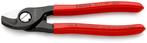 KNIPEX 95 11 165 SB Cortacables recubierto de plástico bruñido 165 mm