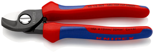 KNIPEX 95 12 165 SB Cortacables Con fundas en dos componentes bruñido 165 mm