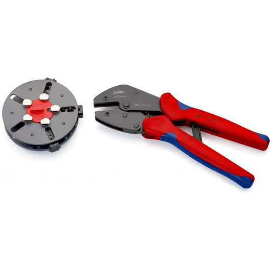 97 33 01-KNIPEX MultiCrimp® Alicate crimp con porta-mordazas