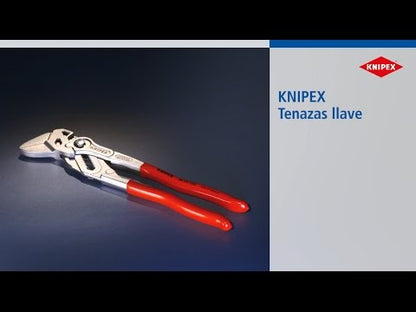 KNIPEX 48 11 J1 Pinza de precisi¢n para anillos de retención interiores en taladros recubiertos de plástico antideslizante acabado pavonado 140 mm