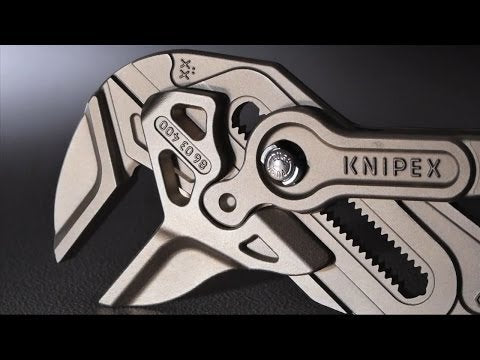 KNIPEX 86 03 400 Tenaza llave XL Pinza y llave en una sola herramienta recubierto de plástico cromado 400 mm
