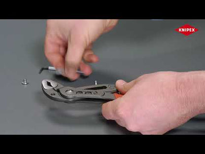 KNIPEX 87 02 250 SB Cobra© Pinza de extensión Hightech Con fundas esbeltas en dos componentes acabado pavonado 250 mm